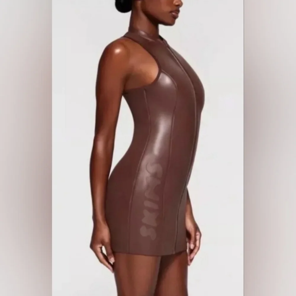 Skims scuba rubberized dress
